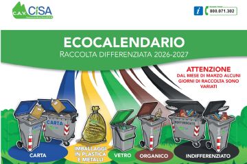 Calendari raccolta rifiuti 2026/2027